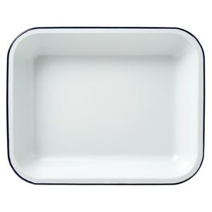 Falcon Rectangular Enamel Roaster 37cm Blue - British product