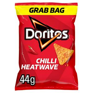 Doritos Chilli Heatwave tortilla chips grab bag - British product