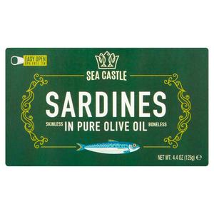 Sea Castle Sardines 125g (British brand)
