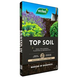 Westland Top Soil 20L bag for general garden planting (British brand)