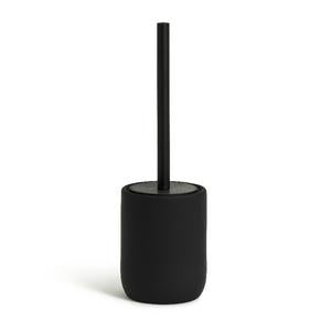 Habitat Soft Touch Black Toilet Brush with Holder, UK version