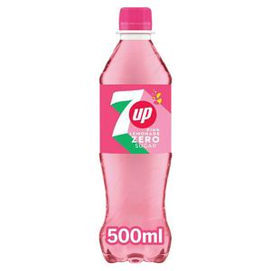 مشروب غازي 7UP Zero Sugar Pink Lemonade 500 مل