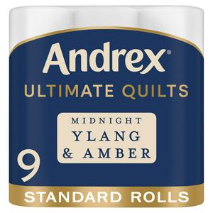 Andrex Ultimate Quilts Midnight Scented Toilet Rolls 9 Pack - British product