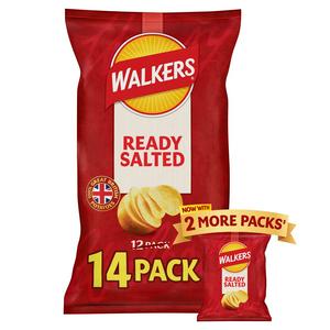 Walkers Ready Salted Crisps 12x25g (British brand)