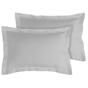 Sainsbury's Home cotton rich oxford pillowcase pair dove grey (British brand)