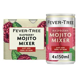 Fever-Tree Raspberry Mojito Mixer 4 x 150ml - British product