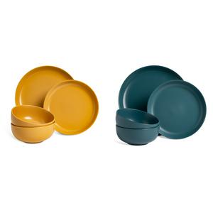 Habitat matte glaze cereal bowl stoneware mustard or teal option, UK version