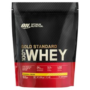 Sainsburys Optimum Nutrition 100% Gold Standard Whey Bananencreme Protein Pulver 450g – Jetzt online bei McGrocer kaufen