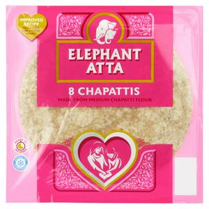Elephant Atta Chapattis 8 count multipack 360g, UK version