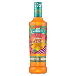 Smirnoff Miami Peach flavoured vodka 70cl (British brand)