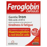 Vitabiotics Feroglobin iron capsule supplement 30 (British brand)