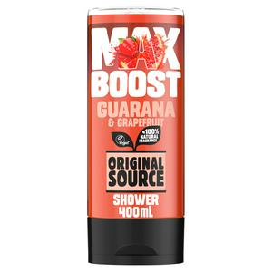Original Source shower gel Guarana Grapefruit 400ml, imported from the UK