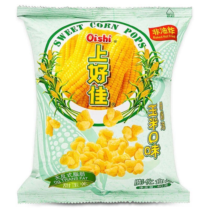 Oishi Sweet Corn Puff 上好佳 田園泡 (玉米口味)