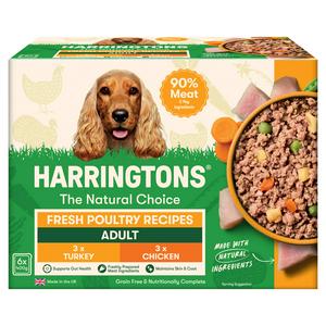 Harringtons wet dog food trays 6 x 400g, UK version
