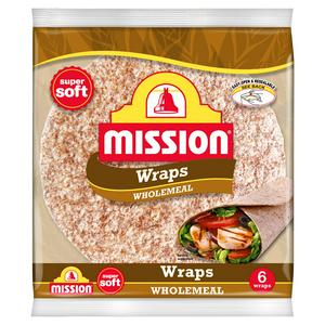 Mission Vollkorn Wraps Vollkorn-Tortilla-Brot 367g