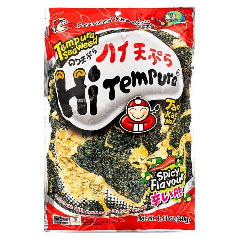 Tao Kae Noi Tempura Seaweed (Spicy Flavour) 小老板 天婦羅脆紫菜 (辛辣味)