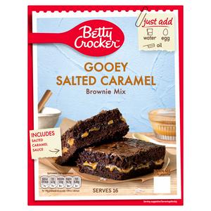 Betty Crocker Gooey Brownie Mix Salted Caramel 430g - British product