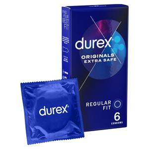 Durex Originals Extra Safe Kondome Regular Fit 6er Pack