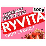 Ryvita Fruit Crunch Crispbread Currant Seed 200g, imported from the UK