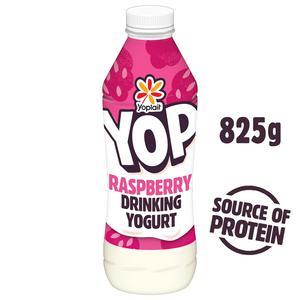 Yop raspberry drinking yoghurt 825g bottle (British brand)