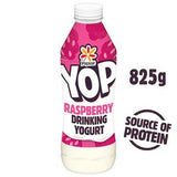 Yop raspberry drinking yoghurt 825g bottle (British brand)