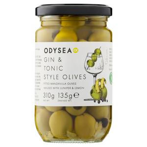 Odysea gin and tonic olives 310g, imported from the UK