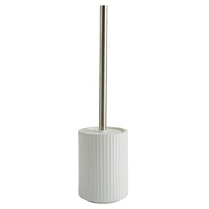 Sainsbury's White ribbed toilet brush set (British brand)