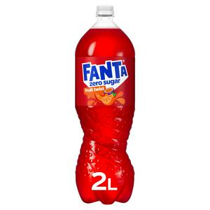 Fanta Fruit Twist Zero soft drink 2L - British product