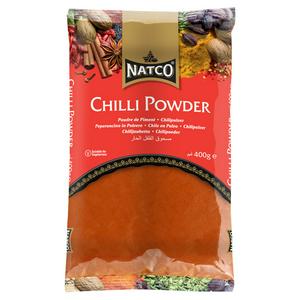 Natco ground chilli powder 400g, imported from the UK