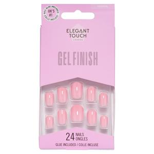 Elegant Touch Gel Finish Nails Perfect Pink Packung mit 24