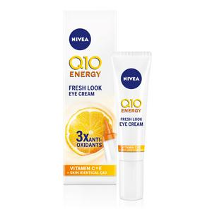 Nivea eye cream Q10 Energy Fresh Look 15ml, imported from the UK