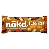 Nakd peanøttsmørproteinbar 45 g, importert fra Storbritannia