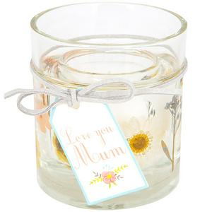Sainsbury's floral gel candle (British brand)
