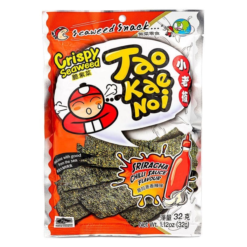 Tao Kae Noi Crispy Seaweed (Sriracha Chilli Sauce Flavour) 小老闆 脆紫菜 (是拉差香辣味)