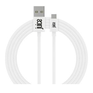 White USB C cable 2 metres for smartphones and tablets (British brand)