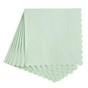 Habitat shoreline scalloped napkins seafoam green pack 20, UK version