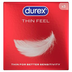 Sainsburys Durex Thin Feel Condoms Regular Fit 3 Pack- Buy online at McGrocer