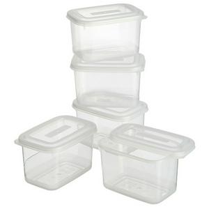 Sainsbury's Home Basics food storage boxes 220ml 5 pack (British brand)