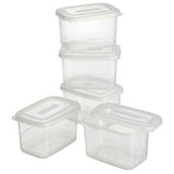 Sainsbury's Home Basics food storage boxes 220ml 5 pack (British brand)