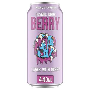Beavertown Cosmic Drop Berry Punch Lager 440ml - British product