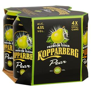Kopparberg Premium Pear Cider 4 x 330ml, UK version