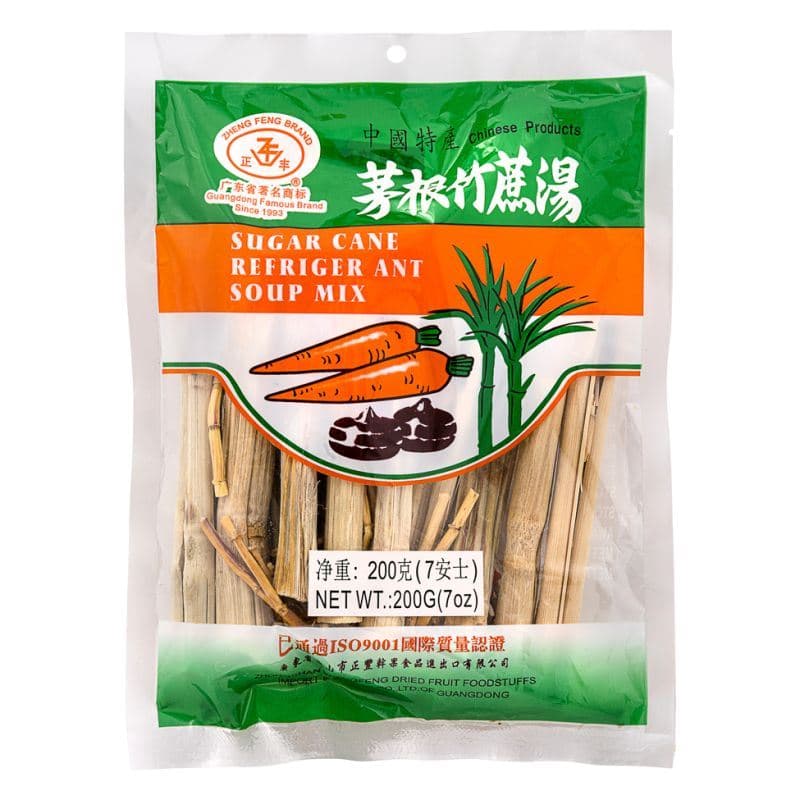 Zheng Feng Dried Sugar Cane & Lobed Kudzuvine Root Soup Mix 正豐 茅根竹蔗湯