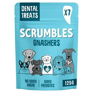 Scrumbles Plant Based Gnashers Dental Treats 125g x 7 (British brand)