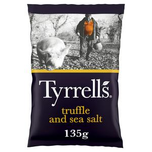 Tyrrells Truffle & Sea Salt Sharing Crisps 135g (British brand)