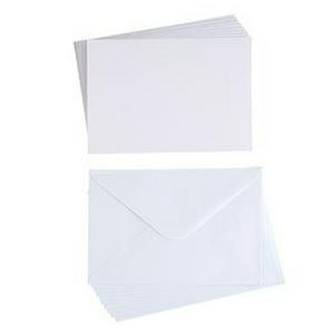 Get Creative blank white cards A6 envelopes, UK version