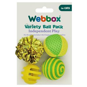 Webbox indoor cat balls Variety Pack (British brand)