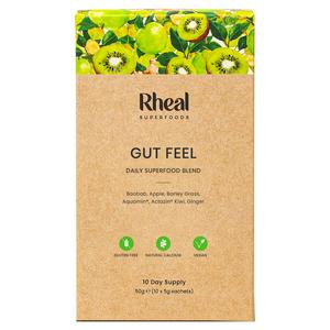 Rheal Gut Feel superfood blend 10 sachets, imported from the UK