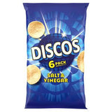 Discos Salt & Vinegar Crisps Multi Pack x6 - British product