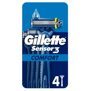 شفرات حلاقة Gillette Sensor 3 تستخدم لمرة واحدة Sainsburys عبوة من 4 - اشترِ عبر الإنترنت من McGrocer