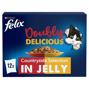 Sainsburys Felix Doubly Delicious Countryside Selection Wet Cat Food 12 x 85g- Buy online at McGrocer